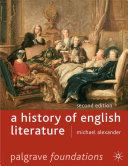 Copertina  A history of English literature