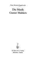 Copertina  Die Musik Gustav Mahler 