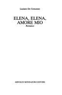Copertina  Elena, Elena, amore mio
