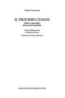 Copertina  Il processo Cusani