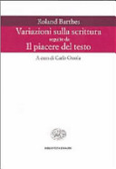 Copertina  Variazioni sulla scrittura seguite da Il piacere del testo
