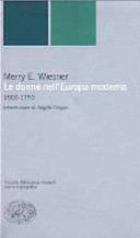 Copertina  Le donne nell'Europa moderna (1500-1750)