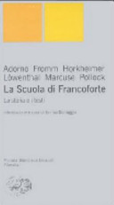 Copertina  La scuola di Francoforte