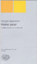 Copertina  Homo sacer