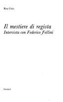 Copertina  Il mestiere di regista