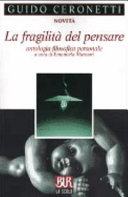 Copertina  La fragilità del pensare