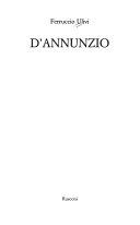 Copertina  D'Annunzio