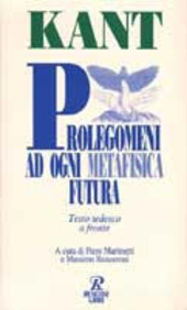 Copertina  Prolegomeni ad ogni metafisica futura che vorra presentarsi come scienza