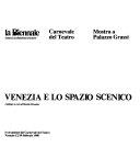 Copertina  Venezia e lo spazio scenico : mostra a Palazzo Grassi