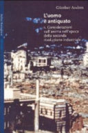 Copertina  Considerazioni sull'anima nell'epoca della seconda rivoluzione industriale