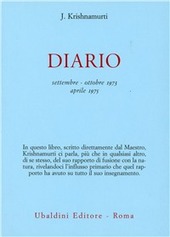 Copertina  Diario settembre 1973-ottobre 1973, aprile 1975