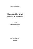 Copertina  Discorso della virtù feminile e donnesca