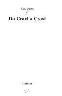 Copertina  Da Craxi a Craxi