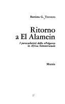 Copertina  Ritorno a el Alamein : i paracadutisti della Folgore in Africa settentrionale
