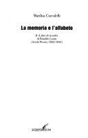 Copertina  La memoria e l' alfabeto