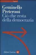 Copertina  Ciò che resta della democrazia