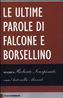 Copertina  Le ultime parole di Falcone e Borsellino