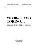Copertina  Vecchia e cara Torino... : immagini di un tempo: 1884-1945