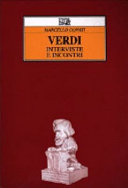 Copertina  Verdi : interviste e incontri
