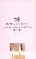 Copertina  La fanciullezza di Zenja Ljuvers