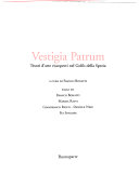 Copertina  Vestigia patrum